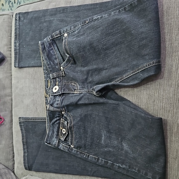 💥50% sale💥GUESS Doheny jeans black sz26 #b720 - Picture 2 of 9